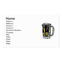 beer business card