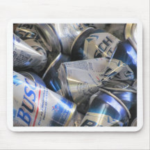 Beer cans mousepad