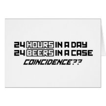 BEER Coincidence Greeting Card