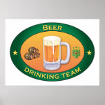 Beer Drinking Team Poster