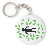 beer drunken icon keychain