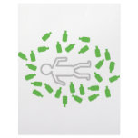 beer drunken man icon letterhead template