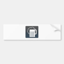 Beer Emblem Bumper Stickers
