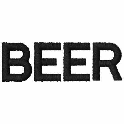 BEER embroidered t-shirt by beerbeerbeer