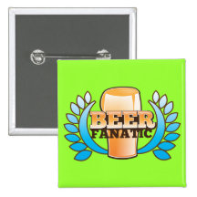 BEER FANATIC design Button