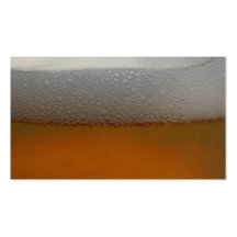 beer foam business card