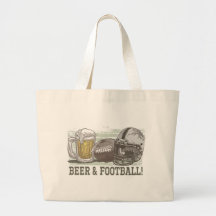 Beer & Football  by Mudge Studios Tote Bag