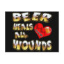 Beer Heals All Wounds T-shirts Gifts Postcard