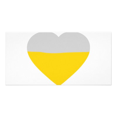 beer heart love photo card template by Tomaniac