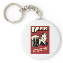 Beer Helping Ugly People Have Sex Since 1862 Keychain