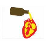 beer in chamber of the heart postcard