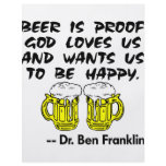 Beer Is Proof God Loves Us & Wants Us Happy Custom Flyer