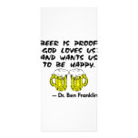 Beer Is Proof God Loves Us & Wants Us Happy rack cards