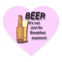 Beer it's not just for Breakfast anymore black Sticker