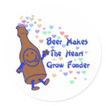 Beer Love Round Sticker