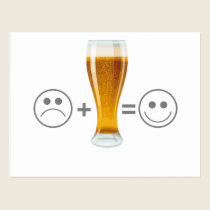 Beer makes me happy postcards