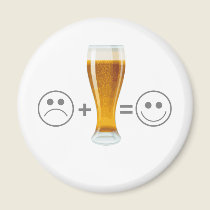 Beer makes me happy magnets