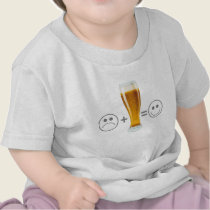 Beer makes me happy t-shirts