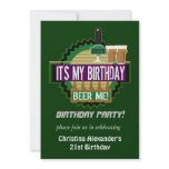 Beer Me Birthday Party Invitations
