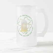 Beer me or kiss me mug