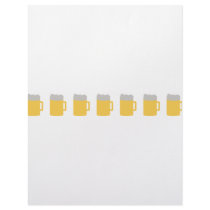 beer mugs icon letterhead design