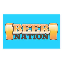 BEER NATION design from The Beer Shop Rectangular Sticker