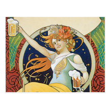 Beer Nouveau Post Cards