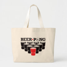 Beer Pong Basic - Red Canvas Bags