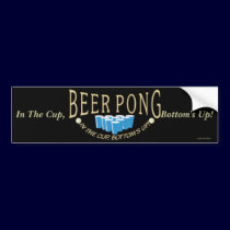 Beer Pong bumper stickers