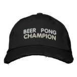 Beer Pong Champion embroidered hats