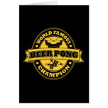 Beer Pong Champion Greeting Cards