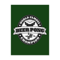 Beer Pong Champion Postcard