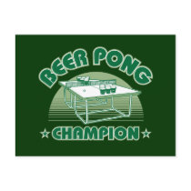 Beer Pong Champion Postcard