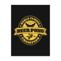 Beer Pong Champion Postcard