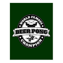 Beer Pong Champion Postcard