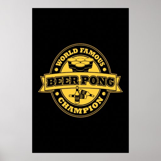 Beer Pong Champion Poster