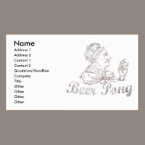 Beer Pong King business cards