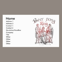 Beer Pong King business cards