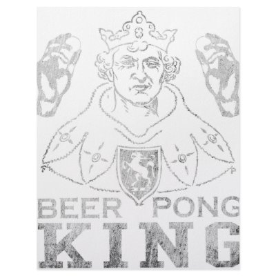 Beer Pong King Letterhead Template by Drinking_Shirts