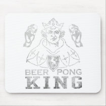 Beer Pong King mousepads