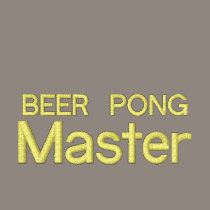 Beer Pong Master embroidered shirts