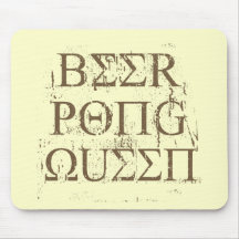 BEER PONG QUEEN MOUSE PADS