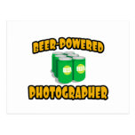 Beer-Powered Photographer Postcard