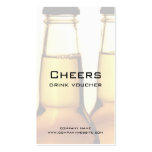Beer Restaurant or Brewery Drink Voucher Cards Business Card Template