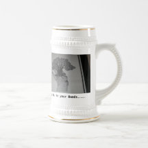 Beer Stein "Life is in your Hands" Coffee Mug
