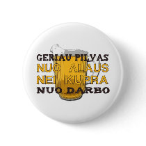 Beer t-shirt pinback button