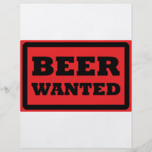beer wanted red icon flyers