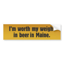 Beer Wife Maine Bumper Sticker bumper stickers