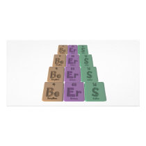 Beers-Be-Er-S-Beryllium-Erbium-Sulphur Personalized Photo Card