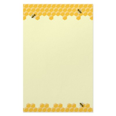 Bees And Honeycomb stationery by BluePlanet
